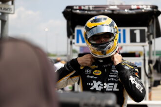 Scott McLaughlin hit out by Devlin Defrancesco from IndyCar Iowa Race Two
