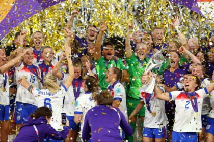 The best images as England Lionesses celebrate back-to-back Euros wins