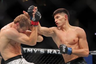 UFC 318 video: Islam Dulatov flattens Adam Fugitt with brutal first-round knockout