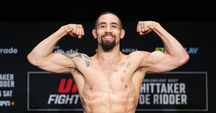 UFC Abu Dhabi weigh-in results: Robert Whittaker, Reinier de Ridder hit the mark to make main event official