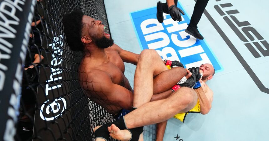 UFC Nashville video: Valter Walker taps Kennedy Nzechukwu with 3rd straight heel hook submission