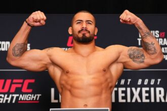‘I’m never going back to 205’: Vitor Petrino celebrates heavyweight debut at UFC Nashville