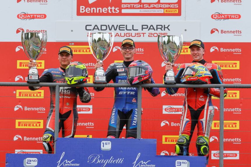 Bradley Ray defends for victory - “There’s not many places to pass around Cadwell Park”