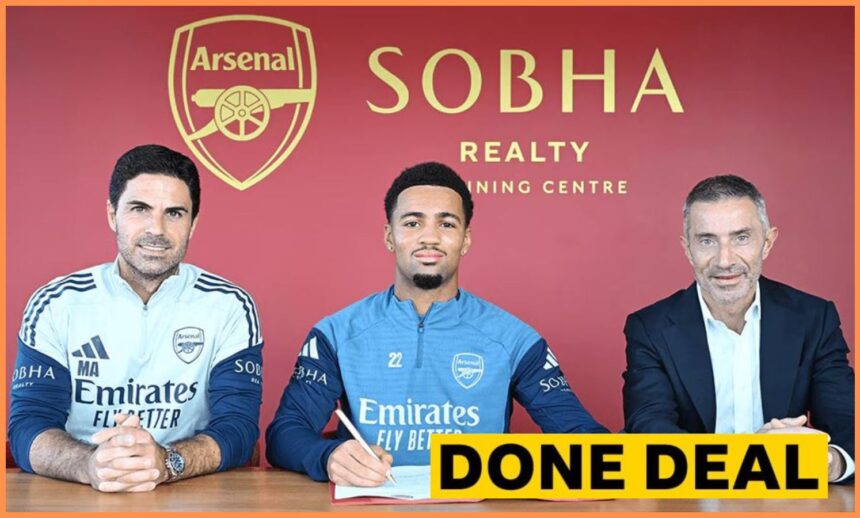 Ethan Nwaneri with Mikel Arteta and Andrea Berta