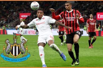 Malick Thiaw in action for AC Milan