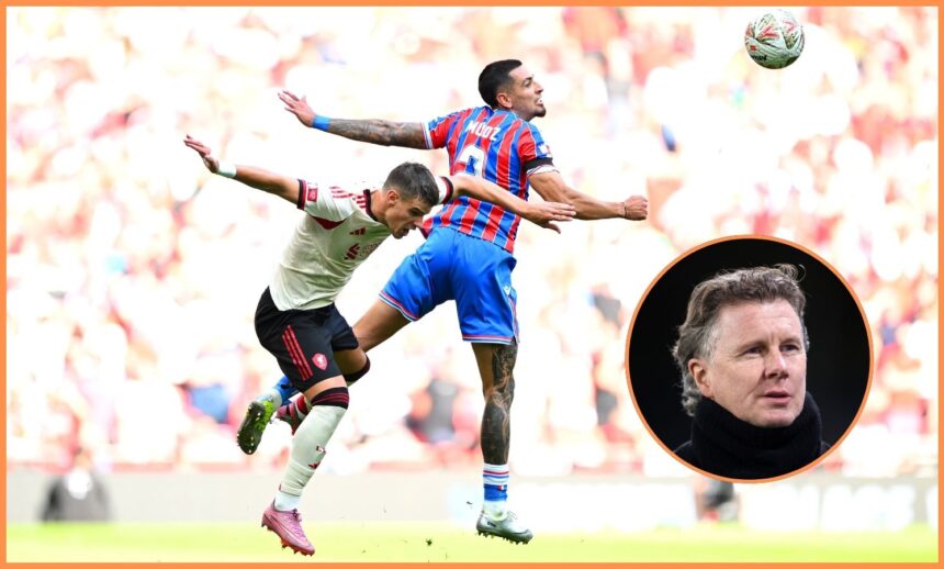 Milos Kerkez in action for Liverpool against Crystal Palace, and close-up of Steve McManaman