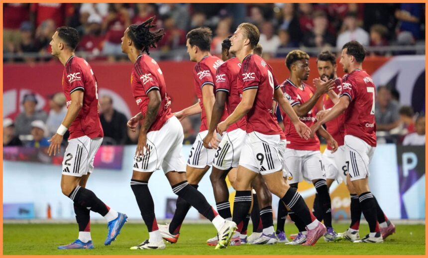 Manchester United players in pre-season