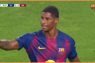 Video: Man United loanee Marcus Rashford scores first Barcelona goal