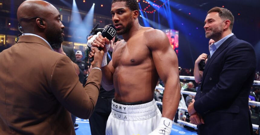 Eddie Hearn reveals ‘very good chance’ Anthony Joshua vs. Jake Paul happens ‘next’