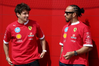 Ferrari radio call to Lewis Hamilton spotted as F1 nightmare worsens