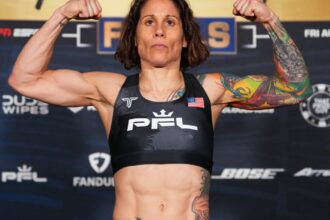 Liz Carmouche isn’t setting timeline to retire but she admits time away from wife and son driving her to make changes  