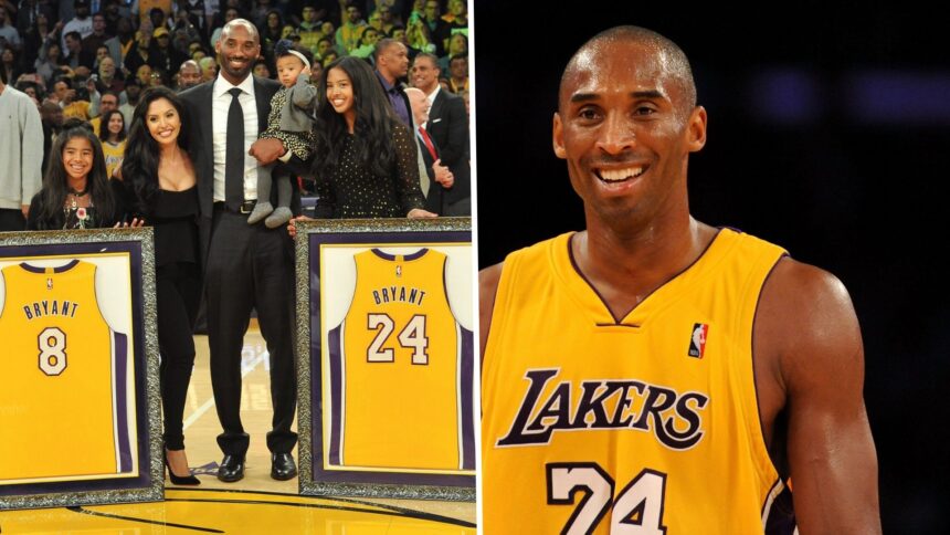 Statistical comparison between Kobe Bryant's performances in iconic No 8 vs No 24 jersey