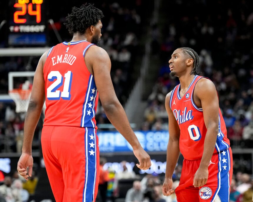 Tyrese Maxey reveals what it has been like playing alongside Joel Embiid on the 76ers, 'I'm just...'