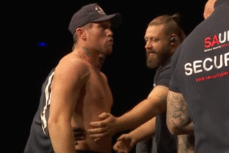 ‘I’m going to f*cking kill you’: Luke Rockhold, Darren Till nearly brawl during Misfits Boxing 22 weigh-ins