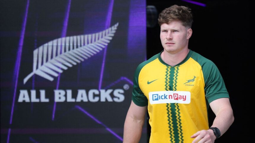 New Zealand vs South Africa - Springboks' Ethan Hooker enjoying 'dream' chance to play in Rugby Championship
