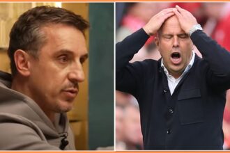 Gary Neville and Arne Slot