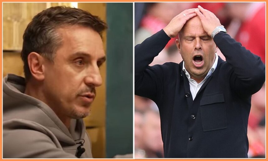 Gary Neville and Arne Slot