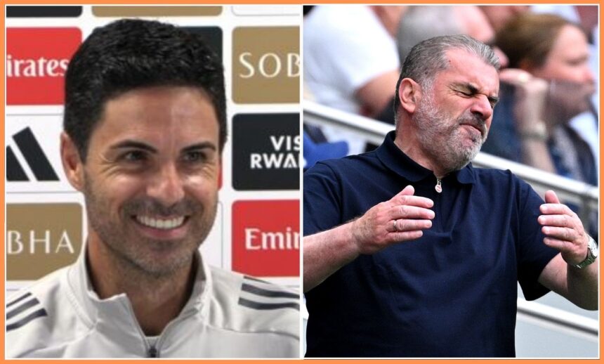 Mikel Arteta and Ange Postecoglou