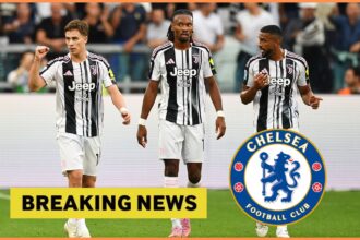 Kenan Yildiz with his Juventus teammates vs Inter Milan