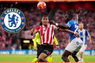 Maroan Sannadi in action for Athletic Bilbao