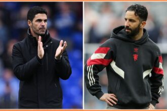 Mikel Arteta and Ruben Amorim