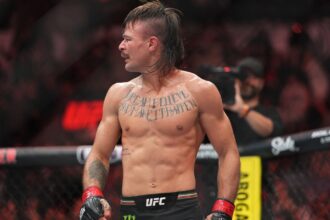 Diego Lopes reacts to Jean Silva’s cheap shot after Noche UFC main event: ‘This is not nice’