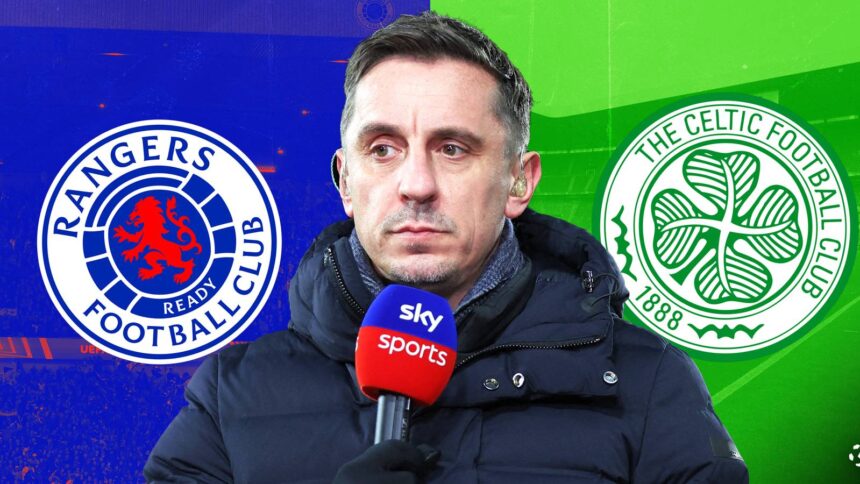 Gary Neville picks between Celtic and Rangers for "best" stadium atmosphere