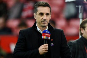 Gary Neville says ex-Premier League striker is "greatest England player ever"