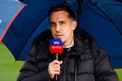 Gary Neville says "ungainly" Arsenal "misfit" could struggle vs top teams