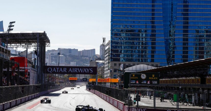 Lapping Baku with Valtteri Bottas