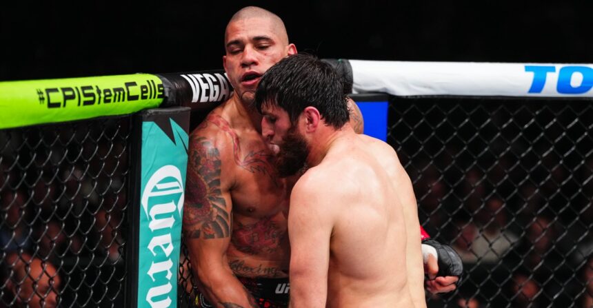 Magomed Ankalaev accuses Alex Pereira of greasing in first fight