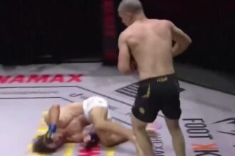 Missed Fists: Stiven Shehu saved by the bell after face-planting, comes back to win