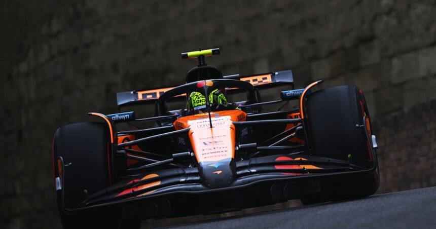 Norris back on top in final Baku practice