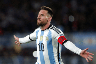 Argentina 3-0 Venezuela: Messi nets brace in final competitive home game