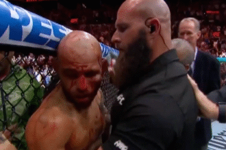 Video: Jean Silva delivers cheap shot to Diego Lopes after losing at Noche UFC