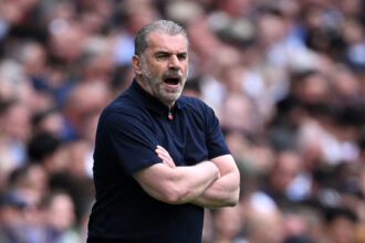 Ange Postecoglou at Tottenham