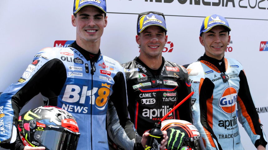 19-rider starting grid for the 2025 Indonesian MotoGP Sprint after injuries