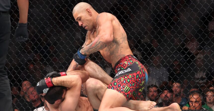 Alex Pereira walks through Magomed Ankalaev in just 80 seconds to reclaim title in UFC 320 main event