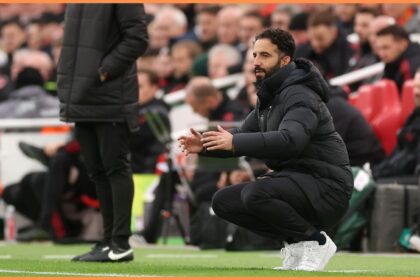 Ruben Amorim during Liverpool vs Man United
