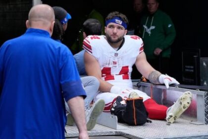 Cam Skattebo Giants injury pic