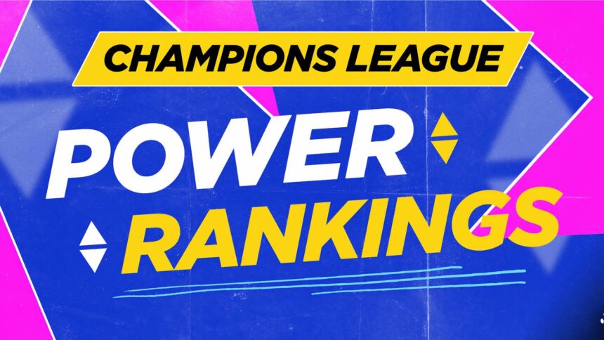 Champions League Player Power Rankings 2025/26