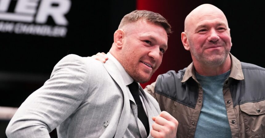 Dana White refutes Conor McGregor’s claim that he’s already booked for the UFC White House card