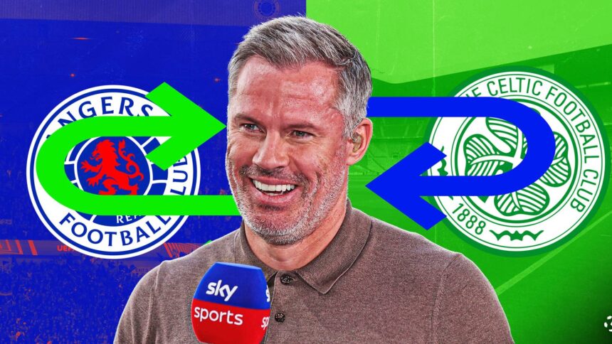 Jamie Carragher switches sides when asked to pick Celtic or Rangers