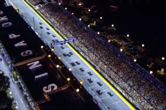 Lapping Singapore with Pierre Gasly