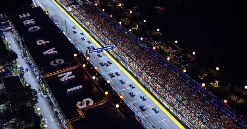 Lapping Singapore with Pierre Gasly