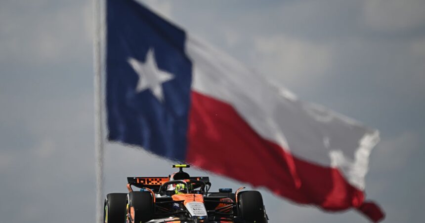 Norris leads, Verstappen struggles in U.S. GP practice