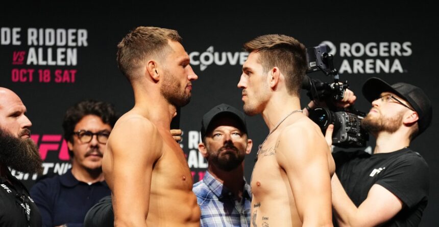 UFC Vancouver live blog: Reinier de Ridder vs. Brendan Allen