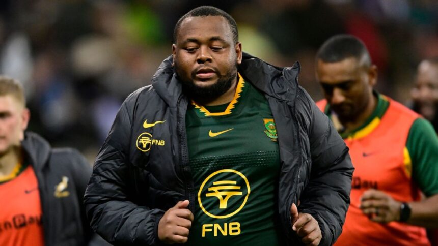 South Africa prop Ox Nche ruled out of Springboks tour, replaced by Asenathi Ntlabakanye