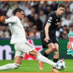 Kenan Yildiz of Juventus in action against Real Madrid