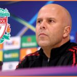 Liverpool manager Arne Slot during a press conference